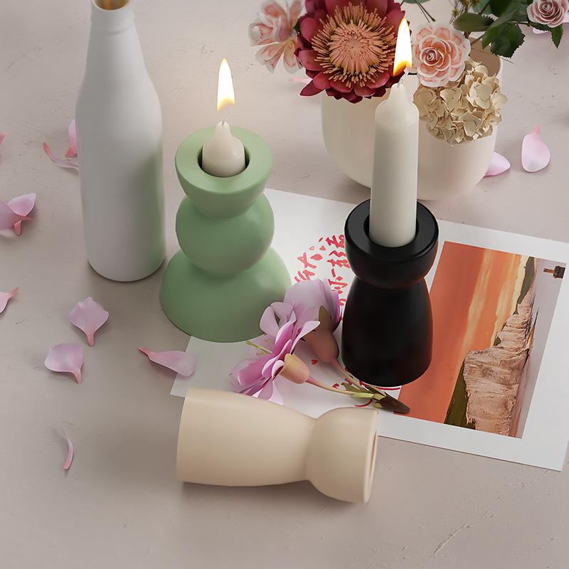 Геометрический подсвечник, силиконовая форма, цементная ручная работа, минималистичная форма для подсвечника из бетона и смолы, сделай сам, поделки, украшение дома