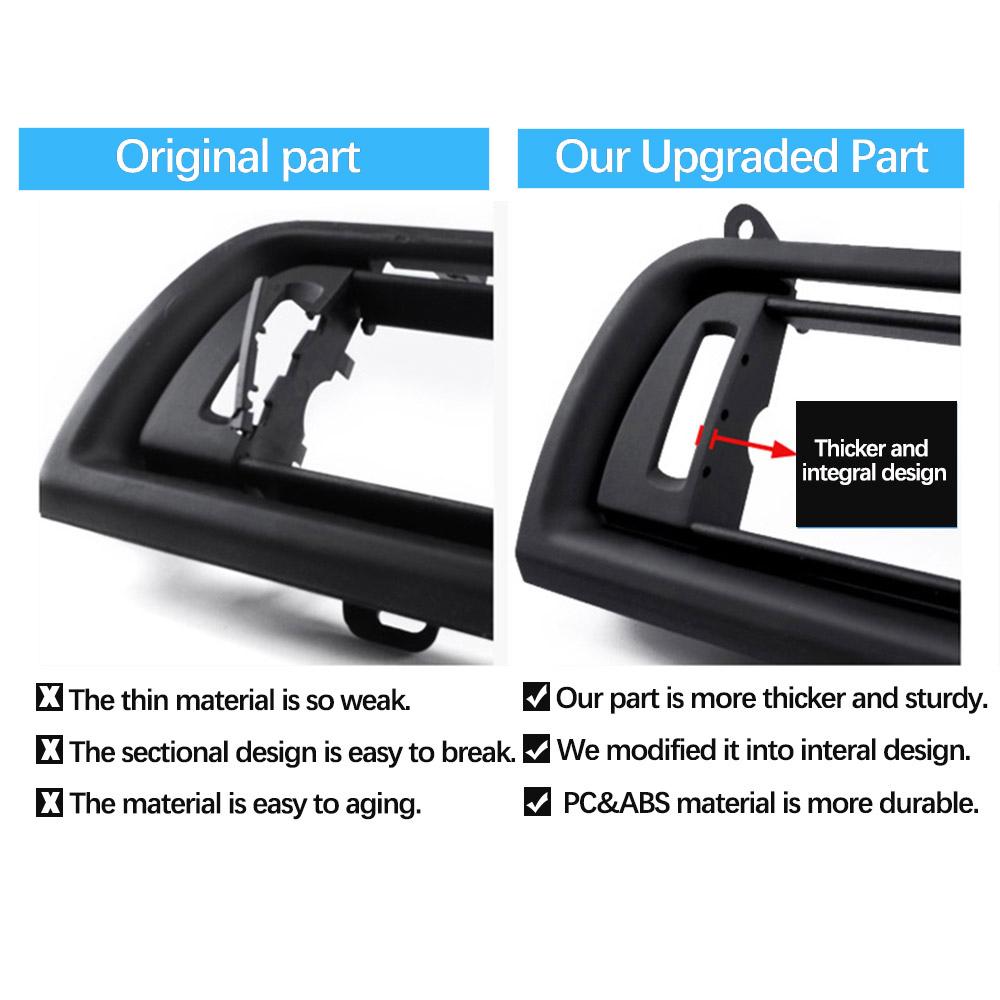 Полностью хромированная решетка кондиционера с левым рулем и правым рулем, розетка для BMW 5 серии F10 520 521 523 525 528