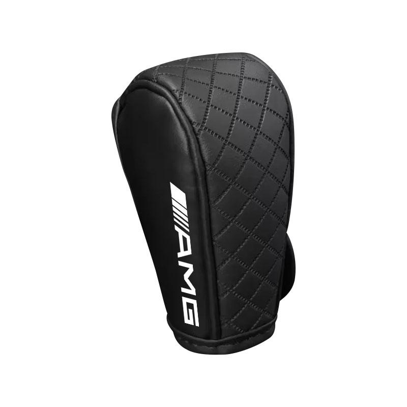 CRY1 1Pcs PU Leather Non-slip Wear-resistant Car Shift Handle Stickers For Mercedes Benz C400 C450 C160 C180 C200 C220 C250 C300 C350