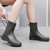 Резиновые сапоги женские водонепроницаемые туфли женская верхняя одежда 2024 новые резиновые сапоги противоскользящие водонепроницаемые туфли на толстой подошве модные