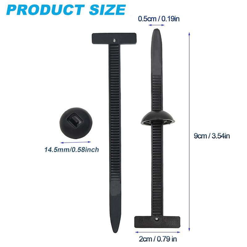 10/20/30/50/100Pcs Universal Nylon Cable Ties Buckle Multifunctional Auto Fastener Screw Clip Trunk Engine Guard Panel Wire Clip