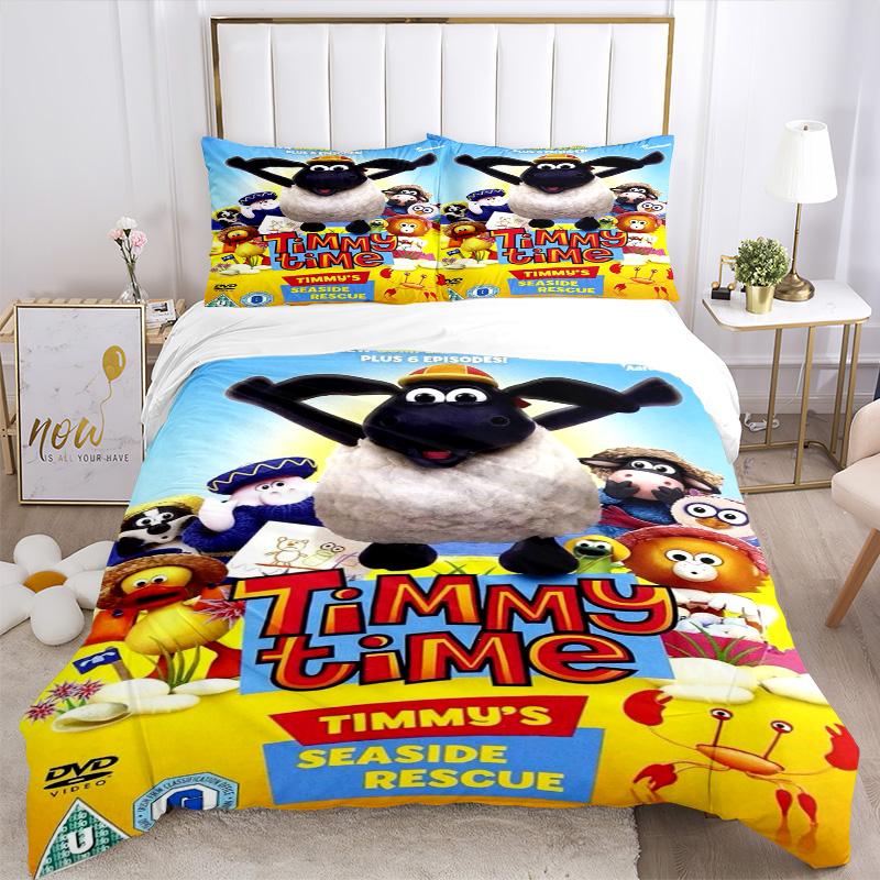 Timmy'S Seaside Adventure Print 3Pcs Bedding Setduvet Cover With 2 Bedropillowcase Home Birthday Gift