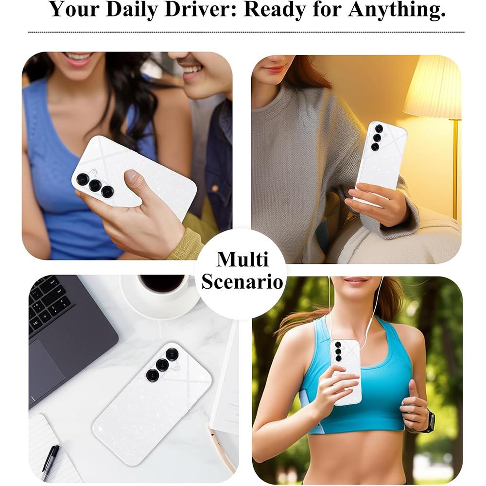 Блестящий чехол для Samsung Galaxy S25 Edge S24 FE S23 Ultra S22 Plus S21 S20 A56 5G A55 A36 A26 A16 A06 A35 A25 A15 A14 A34 A54 Аксессуары для чехла телефона