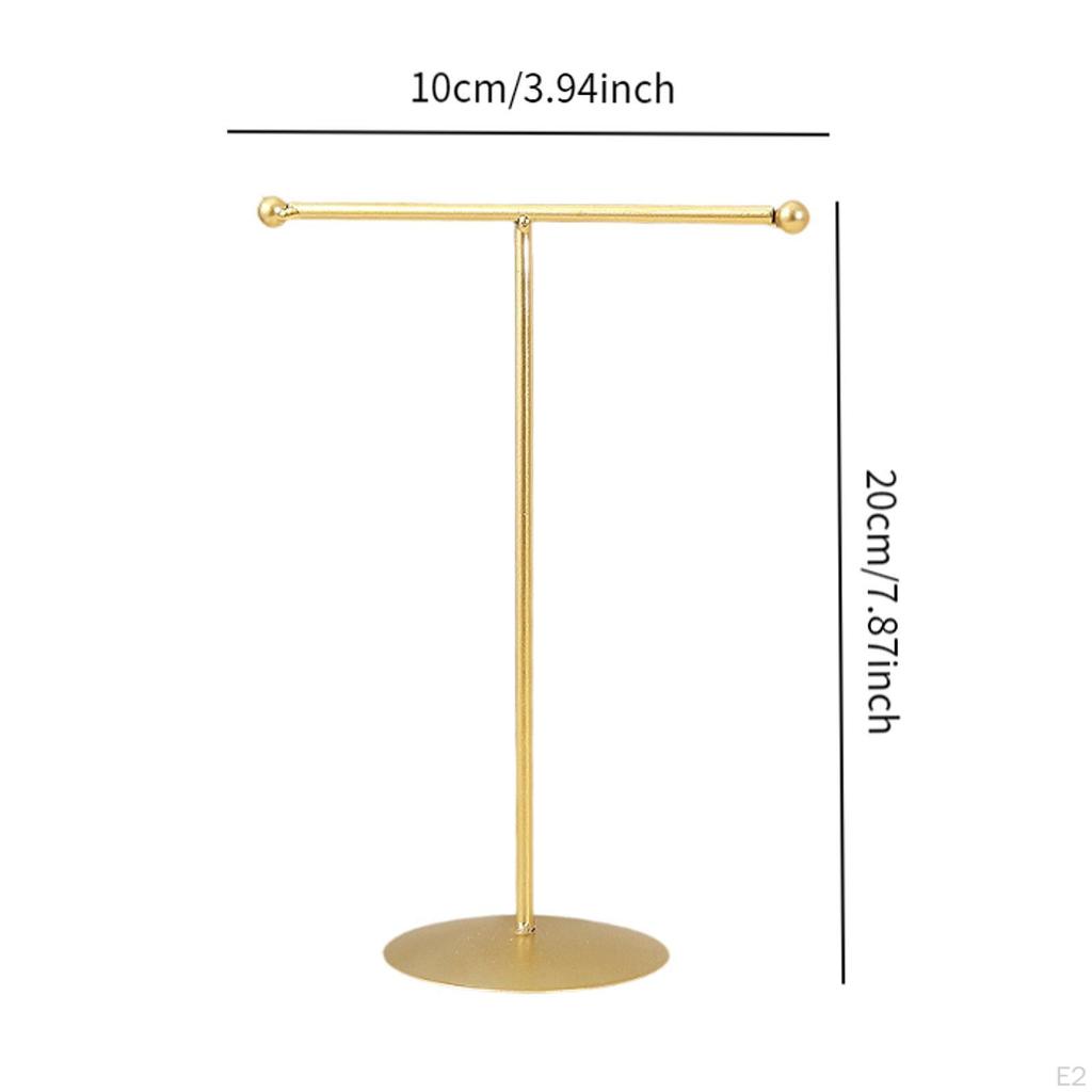 Подставка для ювелирных изделий T-образная настольная стойка для показа золотого ожерелья органайзер для подвесок