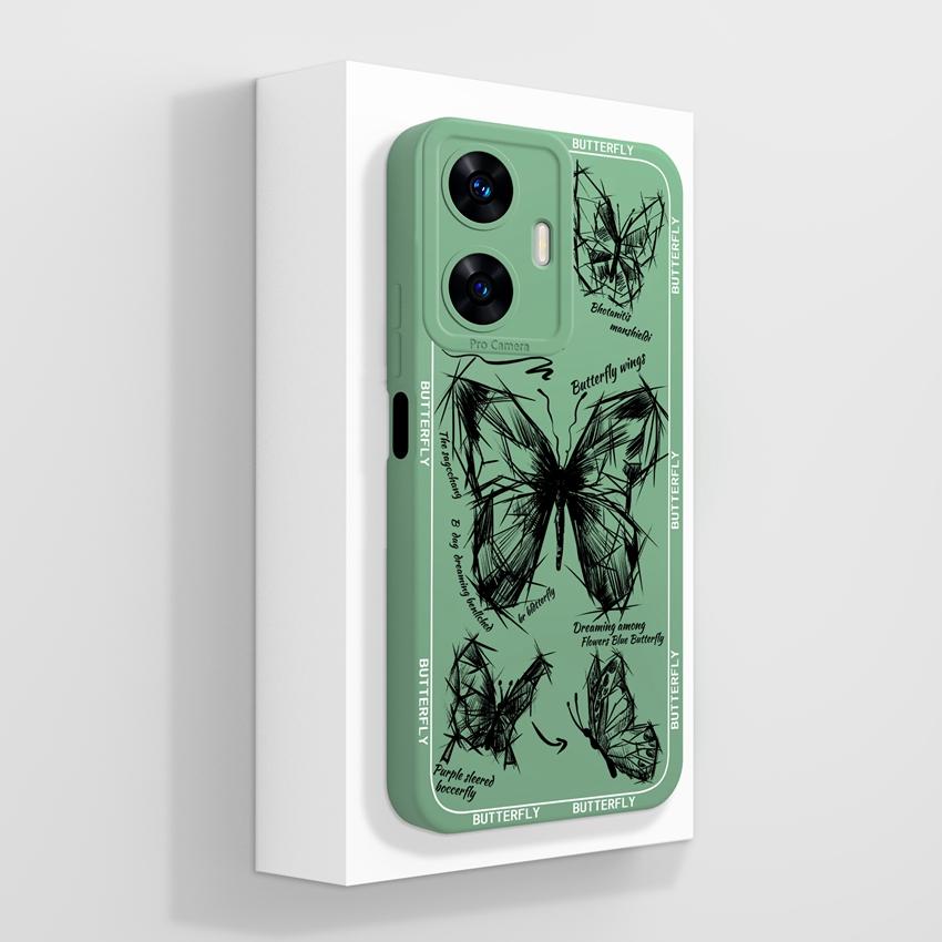 Красивые чехлы для телефона в форме сердца любви для Realme C55 C35 C25 C20 C15 C11 C21Y C25Y Мягкий жидкий силиконовый бампер Противоударный защитный чехол для Realme Casing