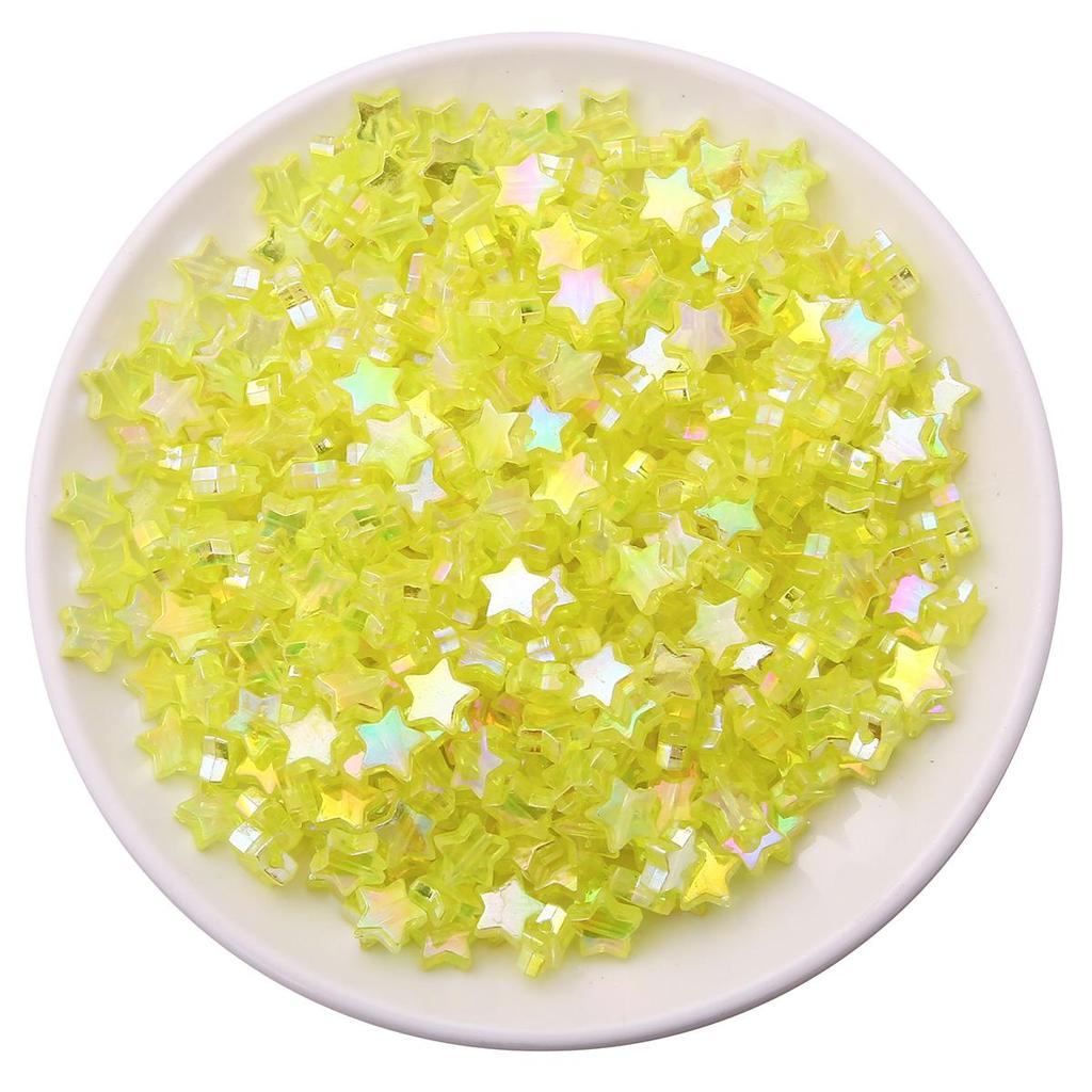 100 шт. AB цвет пятиконечная звезда в форме сердца акриловые свободные бусины-разделители для изготовления ювелирных изделий