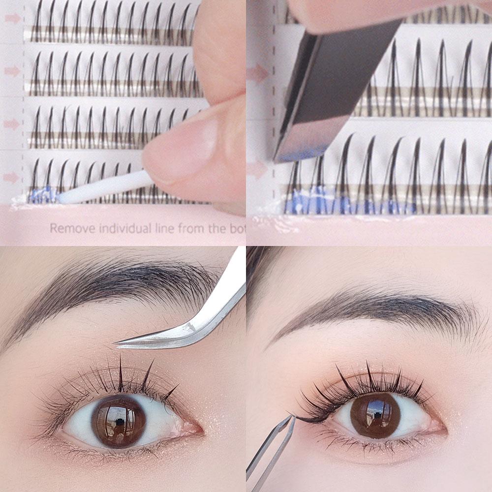 CORINGCO Brown Color False Eyelashes Eye Lashes Extension(0.10mm- 10mm,11mm,12mm)