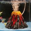 Aquarium Accessories Resin Crafts Simulation Artificial Volcano Rockery Fish Tank Decor Pet Supplies Ornament Decoration