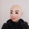 Halloween bald handsome man Latex mask Beauty Headband Creative masks Latex bald beauty headgear