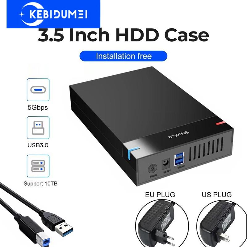 2,5/3,5-дюймовый корпус для жесткого диска USB3.0, корпус для жесткого диска SATA - USB 3.0, внешний жесткий диск, 10 ТБ, адаптер для ПК, ноутбука