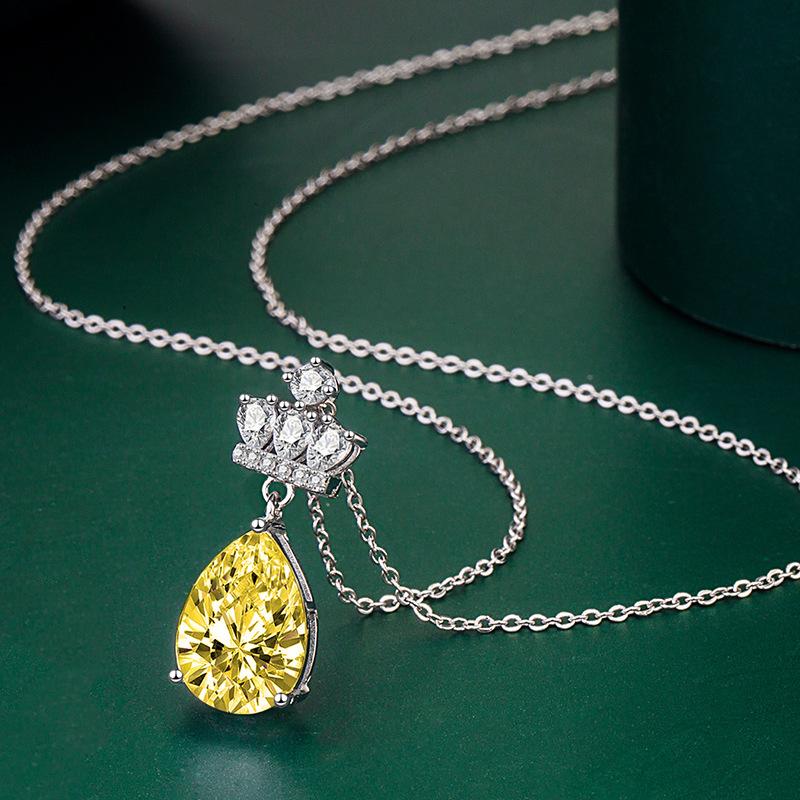 BELLA BOX Ожерелье с подвеской в ​​форме капли в форме груши, модные ювелирные изделия для свадьбы и помолвки, многоцветные