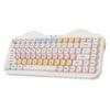 Беспроводная механическая клавиатура YUNZII C75 Creamy NKRO PBT MOA RGB на прокладке, милая клавиатура в виде торта, сертифицированная по техническим стандартам, сертифицированная Candy Linear, 75% раскладка,