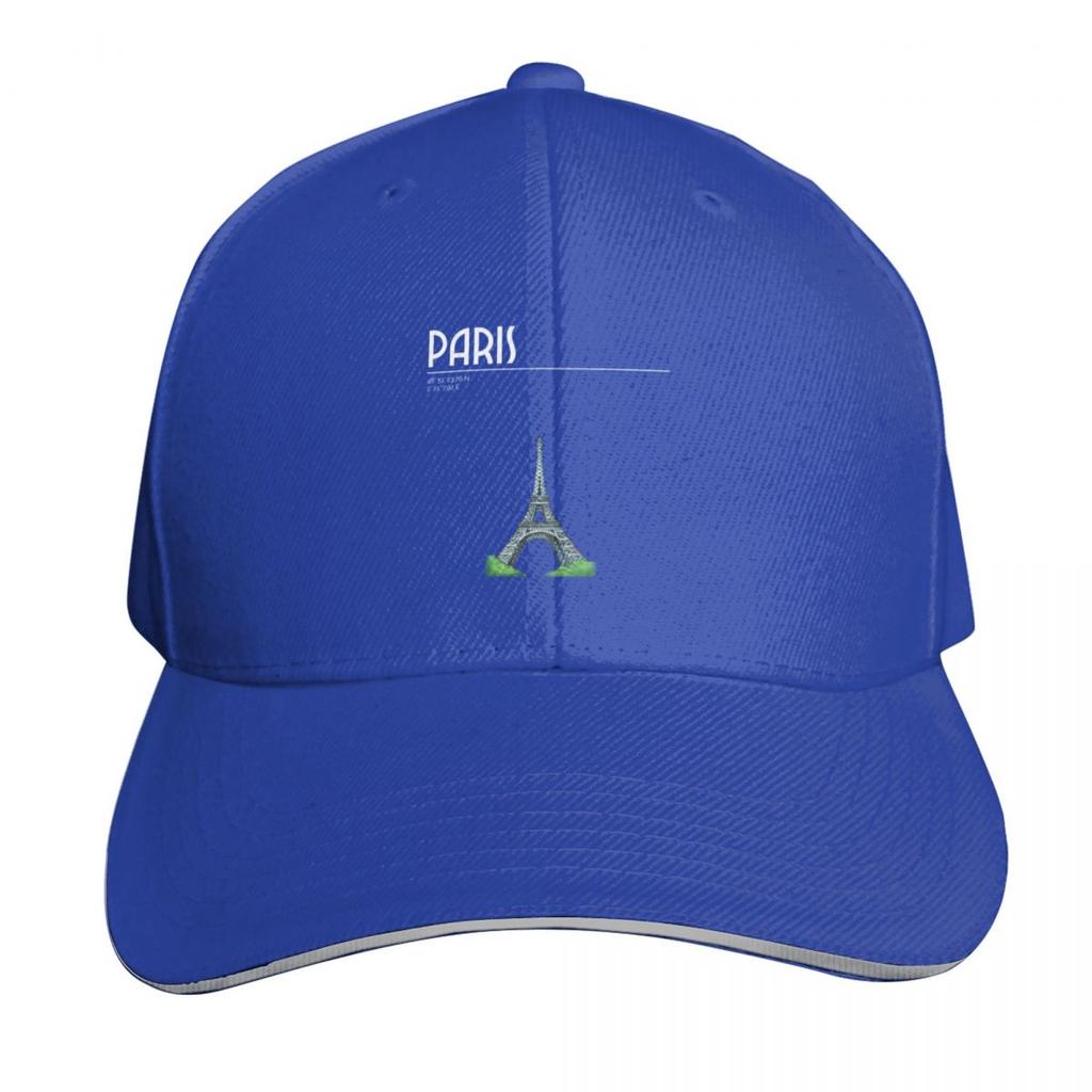 Paris France Eiffel Tower coordinates Baseball Cap Bobble Hat Unisexs big size hat sun caps Rugby Baseball Unisex Womens