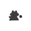 Black Cat Astronaut Enamel Pins Funny Traveling in Space Brooches Lapel Badges Cartoon Animal Jewelry Gift for Friends