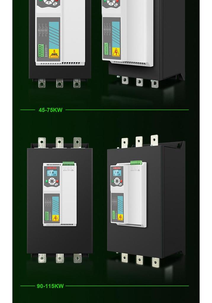 Three-Phase Motor Soft Starter with Built-in Bypass, 7.5-22kW Smart Control