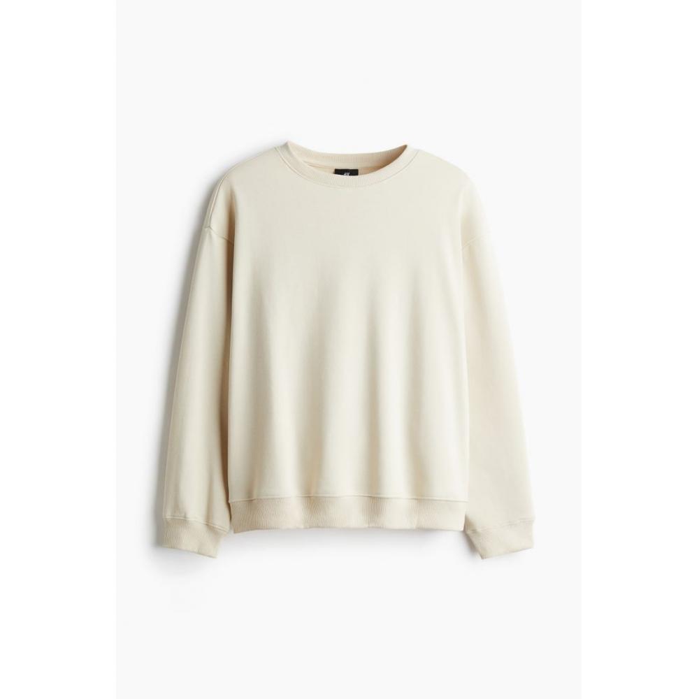 Толстовка свободного кроя HM, бежевая