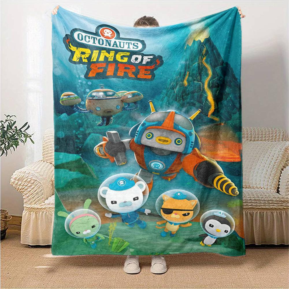 maya the bee Theme Printed Blanket - Perfect for Couch, Bed, Travel & Outdoor Use | Machine Washable, Cozy & Durable.