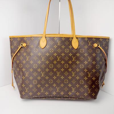 [Б/У] Neverfull Gm 'Коричневый канвас с монограммой' - Очень хорошее состояние #1BEX3CH