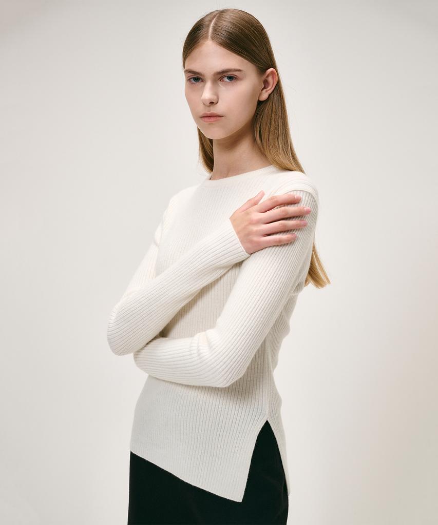 KEI CURRENT Rib Sweater_Ivory