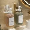 Light Luxury Shower Gel Bottle Rack Adjustable Shampoo Bottle Holder Hand Soap Dispenser Hook Wall Mounted Free Punching