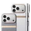 Чемодан Полоски PU Кожа для Magsafe Чехол для iPhone 17Pro 16Pro 17Pro Max Сплав Рамка Линзы Ударопрочный Чехол