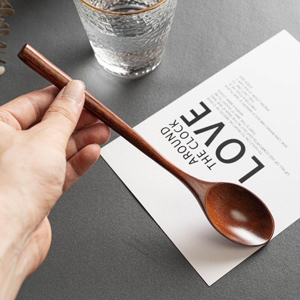 Не царапающая посуда Чайная ложка Чай Кофе Кухня Ложка для перемешивания Вилка Кофейная ложка Деревянная ложка
