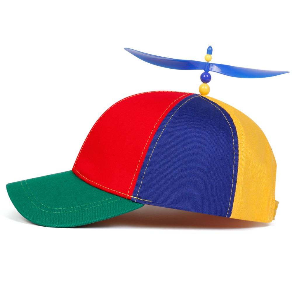 Cartoon Humorous Fun Adjustable Snapback Hat Helicopter Propeller Adventure Dad Hat Rainbow Bamboo Dragonfly Baseball Cap For Adult Kids Boy Girl