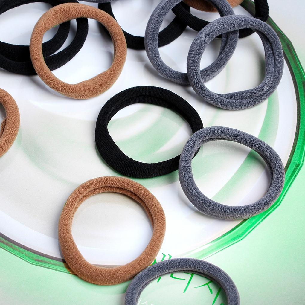 Женская резинка для пышных волос 60 шт. (3 цвета) Безузловая резинка для волос