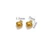 5 PCs 304 Stainless Steel Mini Charms 18K Gold Plated 3D Moon Sun Star Small Pendants DIY Earrings Necklace Bracelet Jewelry