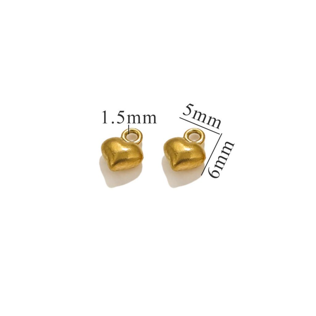 5 PCs 304 Stainless Steel Mini Charms 18K Gold Plated 3D Moon Sun Star Small Pendants DIY Earrings Necklace Bracelet Jewelry