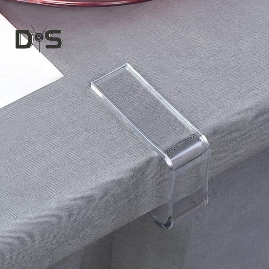 12Pcs Invisible Clear Tablecloth Clip Non-slip Heavy Duty Transparent Indoor Outdoor Wedding Party Picnic Camping Dining Table Cover Holder Fixing