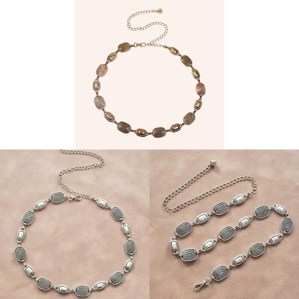 Trendy Metal Waist Chain For Women With Carved Detailing Ethnic Jewelry Gift For Adults