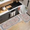 Retro Ethnic Style Kitchen Rug Vintage Persian Print Floor Mat For Kitchen Floor Bathroom Doormat Indoor Non-slip Absorbent Sponge Mat