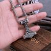 Винтажное Норвежское Викинги Якорь Руна Одина Ожерелье Нержавеющая Сталь Подвеска Мьёльнир Панк Украшения Подарок для Мужчин