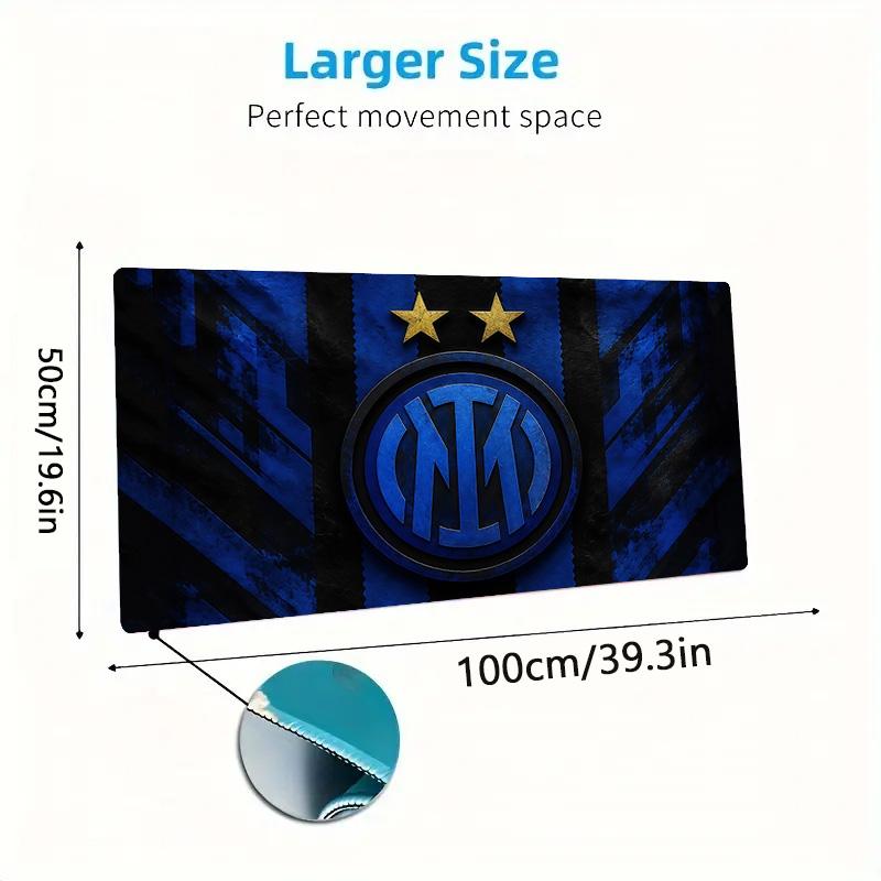 Football Club Internazionale Milano Print Cushion Non-slip Laptop Tablet Big Mousepad XXL Mat Mini PC Playmat With Lock edge