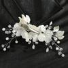 Fashion Crystal Pearl Hair Accessories Bridal Clips Flower Hair Pin Hair Combs Bridesmaid Tiara