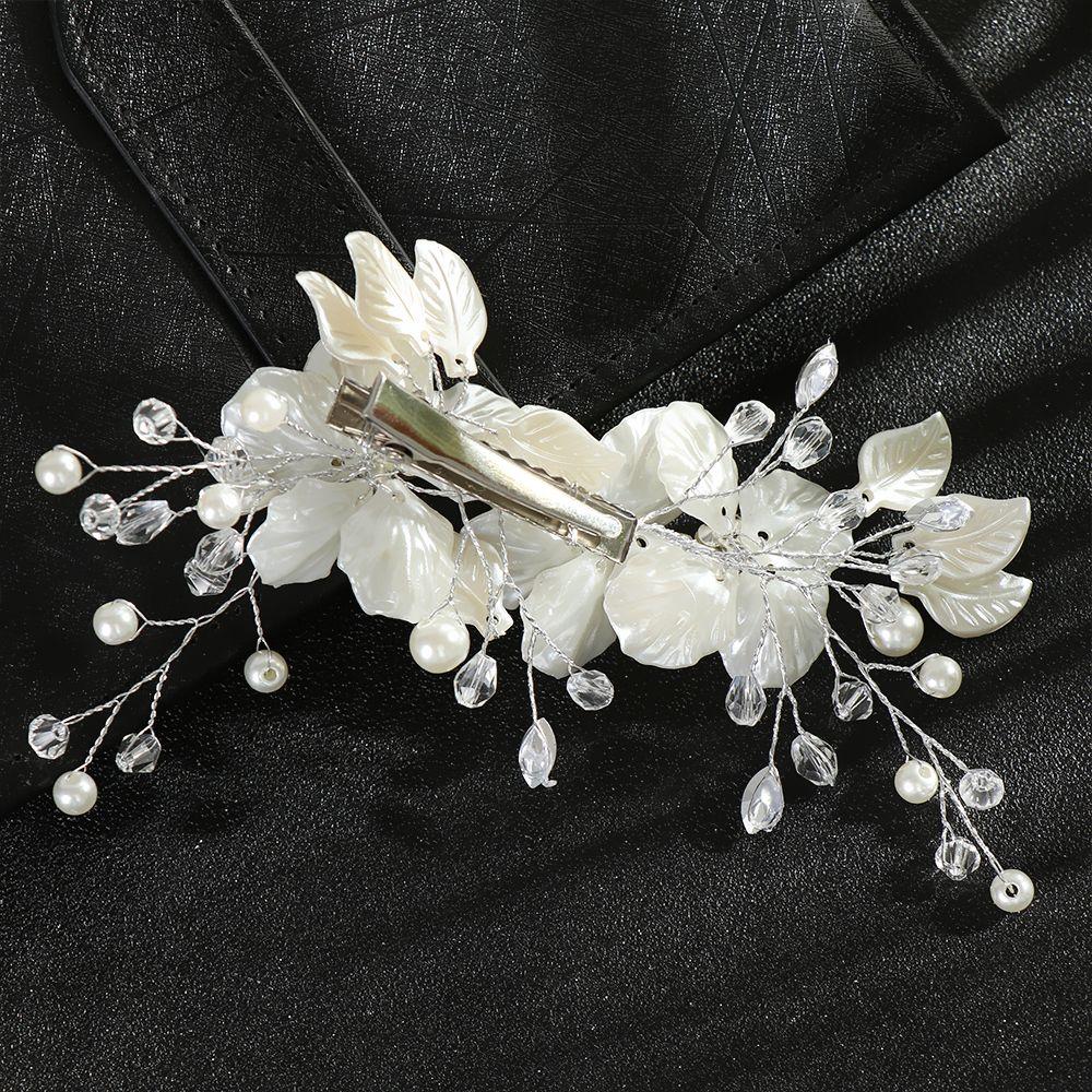 Fashion Crystal Pearl Hair Accessories Bridal Clips Flower Hair Pin Hair Combs Bridesmaid Tiara