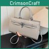 Women Soft Elegant Handbag Internal Solid Color Design And Decoration Lock
