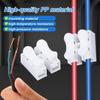 50 Pcs CH2 Quick Spring Wire Connectors Block, Compact Clamp Electrical Connectors Terminal Block For Electrical Wiring