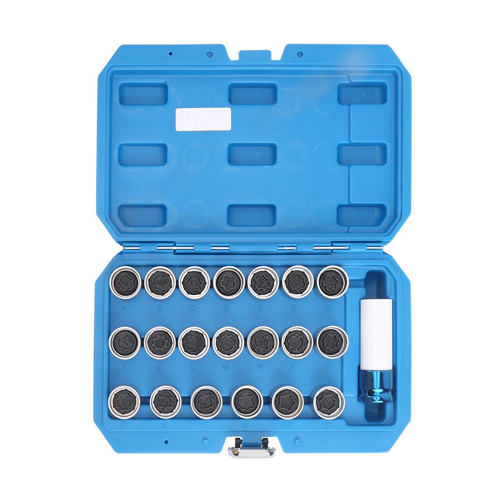 21 шт. противоугонный инструмент для снятия гаек колесных болтов с набором инструментов 20 фиксирующих ключей 17 мм