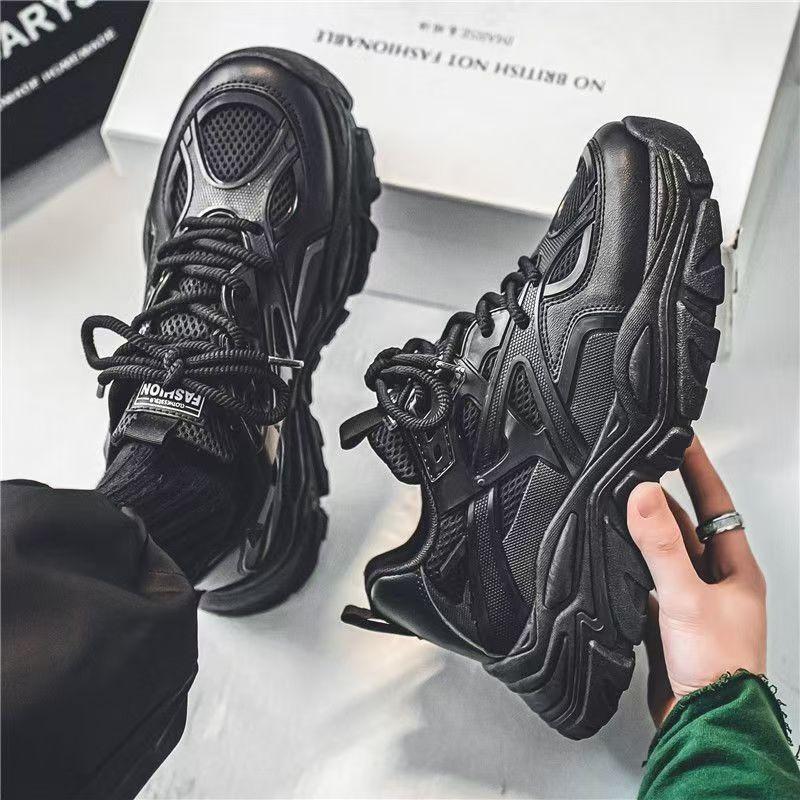 Мужские кроссовки на платформе Сетчатые дышащие кроссовки для бега Модная уличная повседневная обувь Мужские теннисные тренировочные кроссовки Zapatillas Hombre