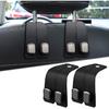 Elegananccy 2 Pack Double Car Seat Headrest Hooks, Leather Car Purse Hanger Holder For Bags, Cars Organizer And Storage Accessories For Women(Black)