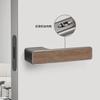 Modern Zinc Alloy Bedroom Door Locks Silent Magnetic Mechanical Door Locks Hidden Keyhole Hardware Locks