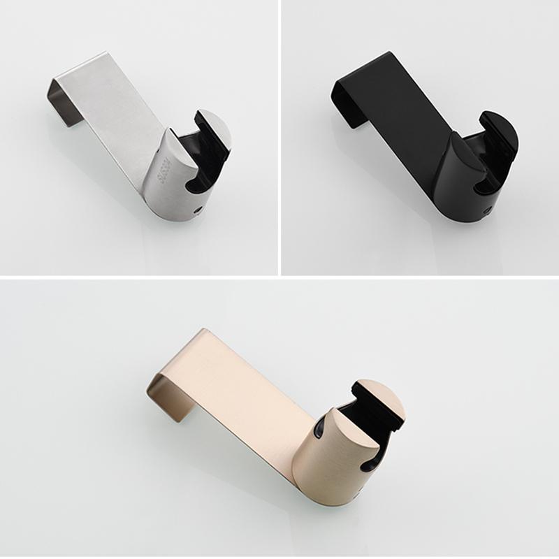 Bidet Sprayer Holder Toilet Bathroom Attachment Stainless Steel Hanger Brushed Socket Wall Hook for Handheld Shower Wand