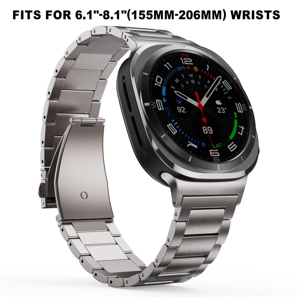 Роскошный титановый браслет для Samsung Galaxy Watch 8 40мм 44мм 8Classic 46мм для Galaxy 7Ultra/Ultra 2025 47мм Металлический ремешок без зазоров