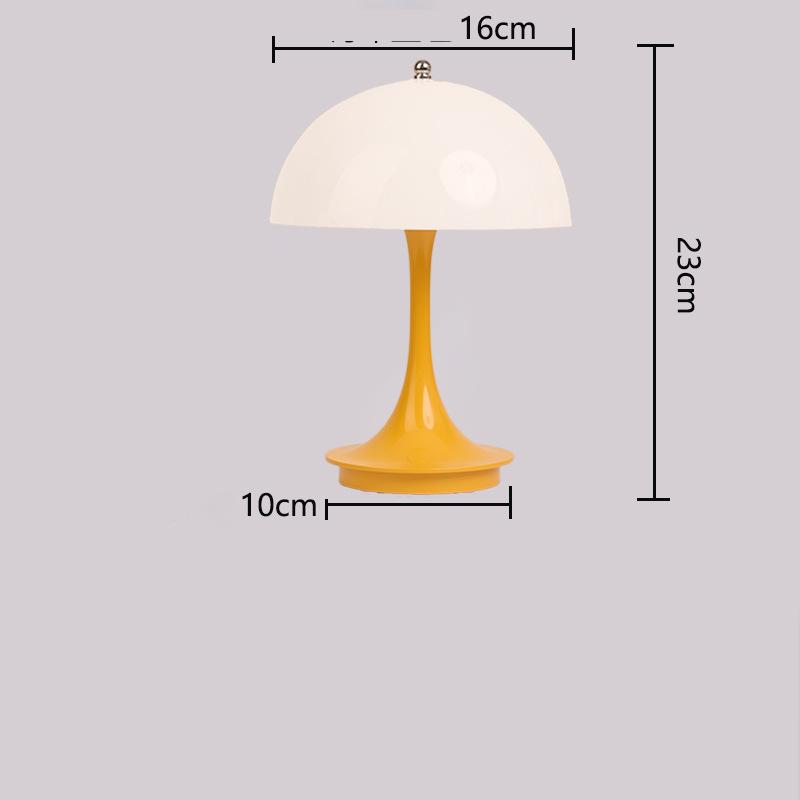 Mushroom Table Lamp USB Charging Flower Buds Table Lamp Touch Dimming Bedroom Bedside Decorative Lamps