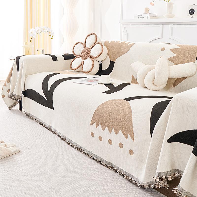 Nordic Creative Sofa Towel Full Cover Cloth Chenille Thickened Anti-Scratching Sofa Cover All-Inclusive Universal Cover