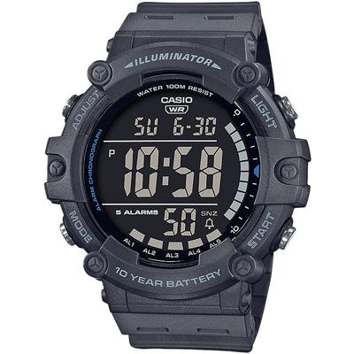 Мужские стандартные цифровые часы AE-1500WH-8BV, темно-серые, международная модель, доступная цена Casio, параллельный импорт