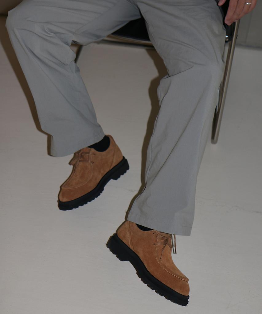 Like Some More Leuche 002 Derby Shoes [Camel]