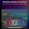 Цифровой спидометр, Универсальный Heads Up Display (HUD) для автомобиля KM/H MPH со скоростью, Сигнализация превышения скорости для всех транспортных средств